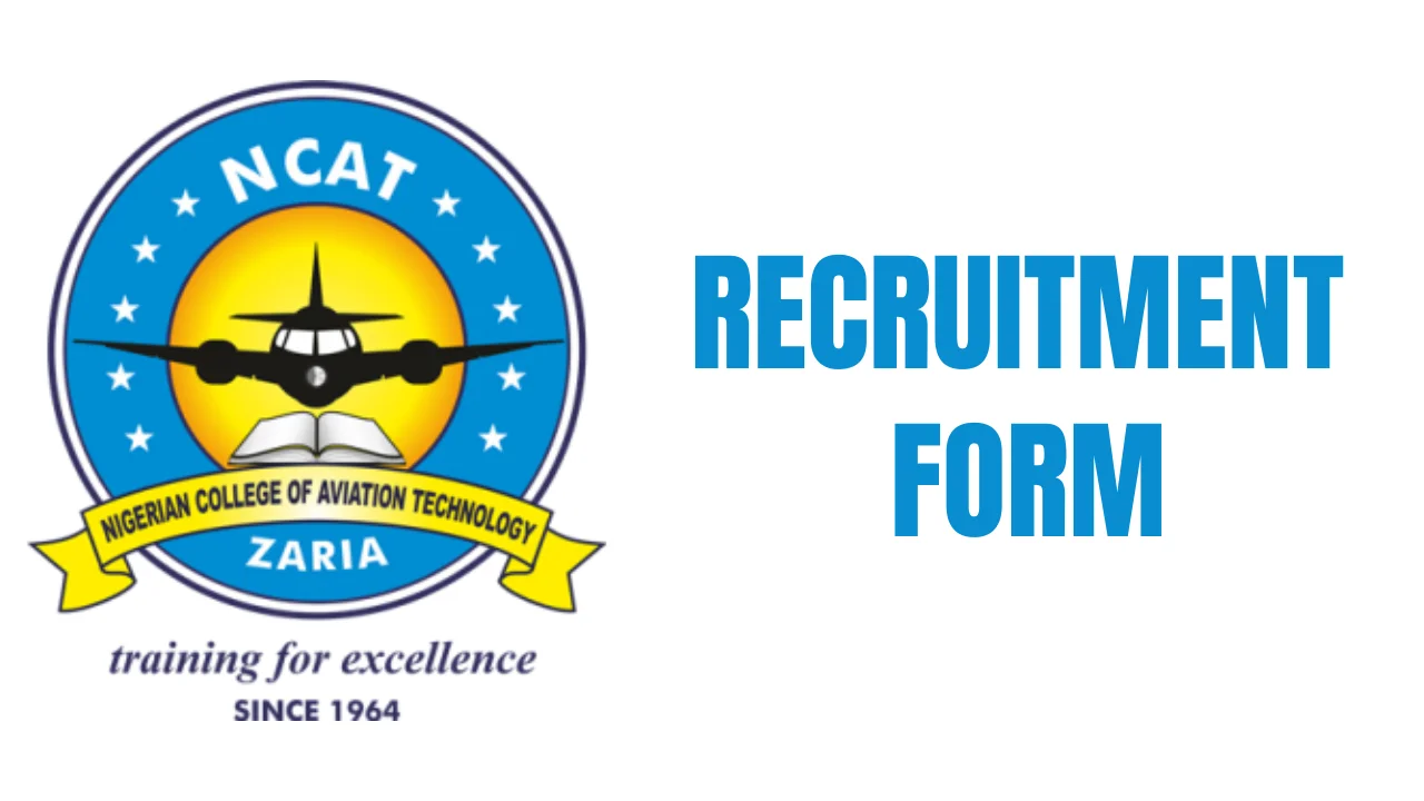 NCAT Recruitment Application Form Portal (www.ncat.gov.ng)